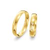 Svadobné obrúčky 4,00mm zo žltého zlata