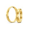 Svadobné obrúčky 4,00mm zo žltého zlata