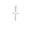 Strieborný prívesok krížik so zirkónmi