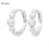 Strieborné kruhové náušnice