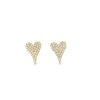 Zlaté náušnice v tvare srdca so zirkónmi – romantika, ktorá žiari