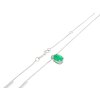 Smaragdový skvost v bielom zlate – náhrdelník s briliantom, ktorý zastaví čas