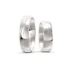 Svadobné obrúčky model OE-216 z bieleho zlata