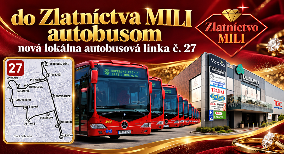 Nová autobusová linka č.27