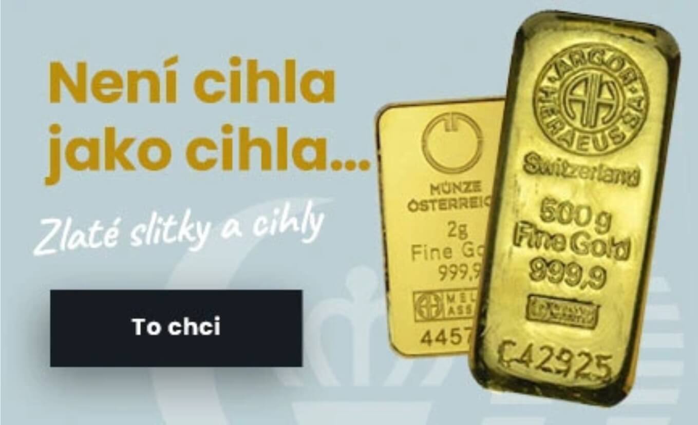 Zlaté slitky a cihly