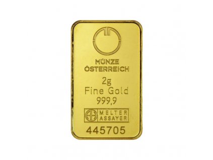 argor heraeus investicni zlaty slitek 2 gramy
