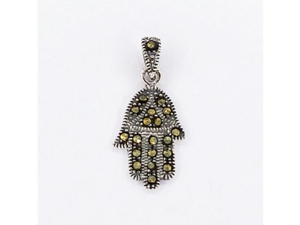 434 769 stribrny privesek markazit ruka fatimy hamsa