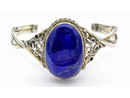 569 941 stribrny naramek kruh pevny lapis lazuli