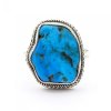 Stříbrný prsten tyrkys přírodní pravý (velikost prstenu 57)