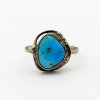 Stříbrný prsten tyrkys přírodní pravý (velikost prstenu 59)