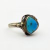 Stříbrný prsten tyrkys přírodní pravý (velikost prstenu 59)