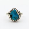 Stříbrný prsten tyrkys přírodní pravý (velikost prstenu 61)