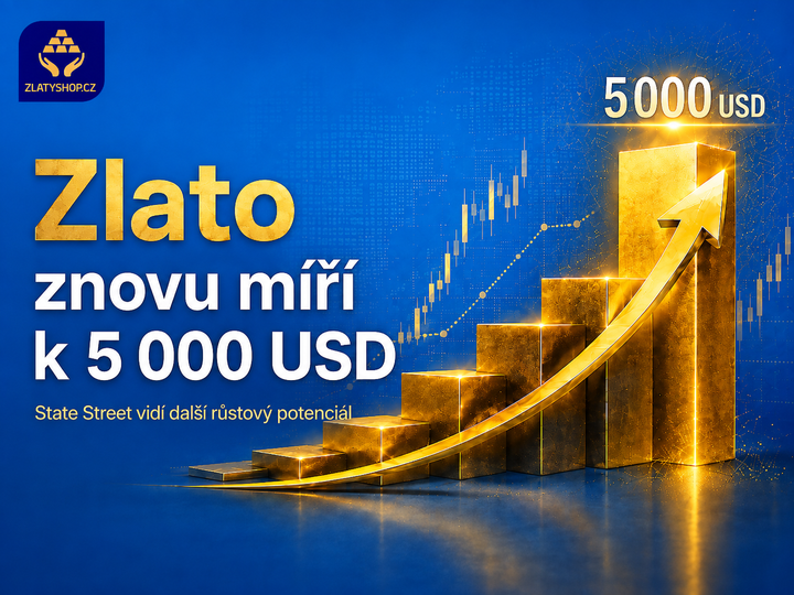Zlato za 5 000 dolarů je znovu ve hře. State Street: 10 000 USD je otázkou času