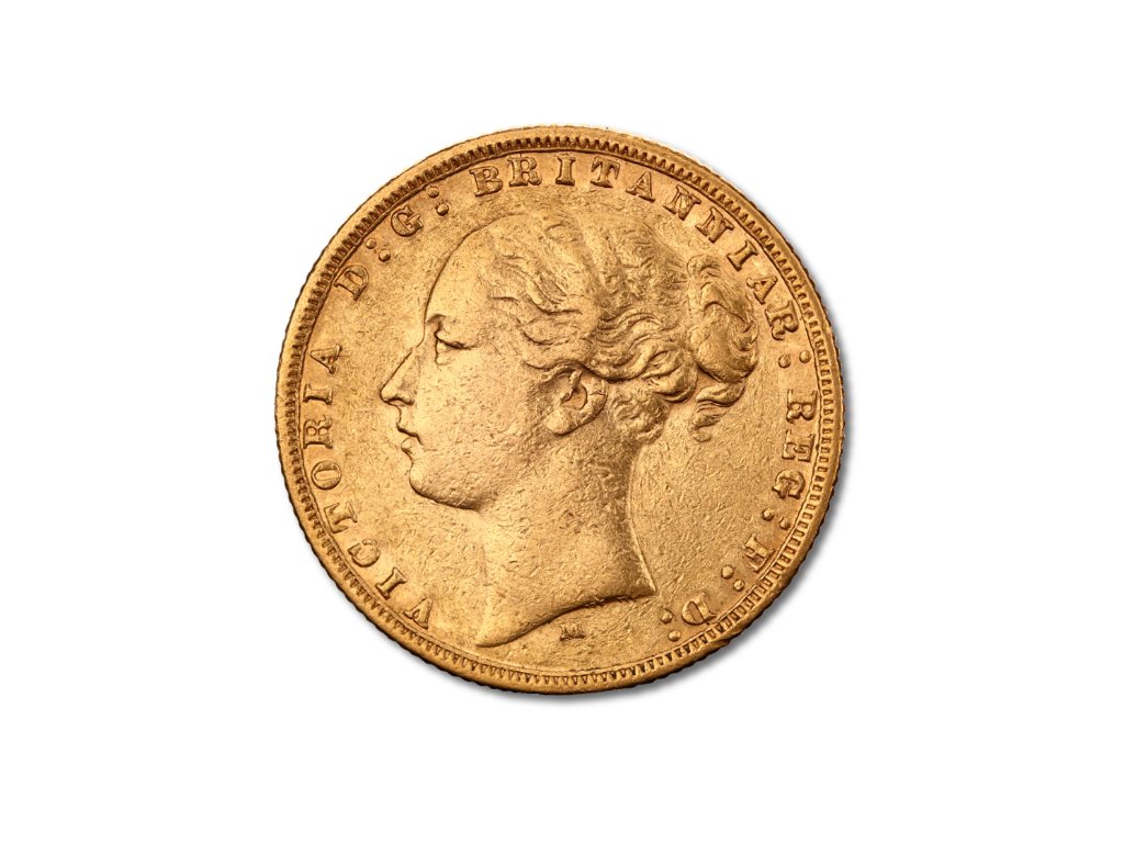 Investicni zlato Sovereign 1876 L