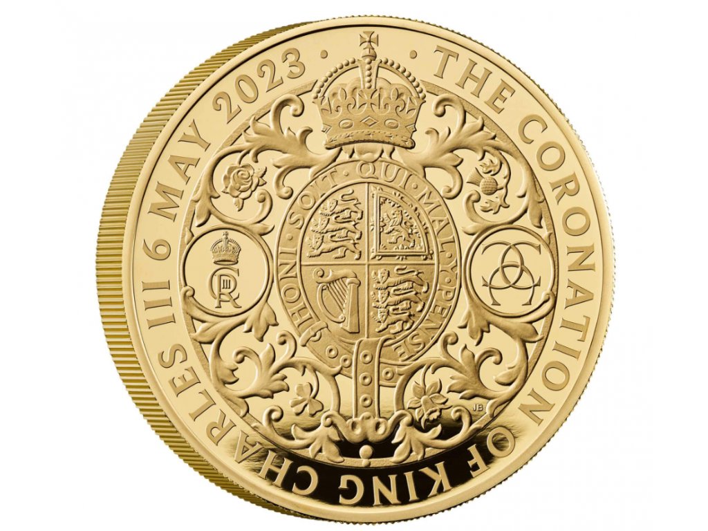 Investicni zlato Korunovace CharlesIII 5oz RM R