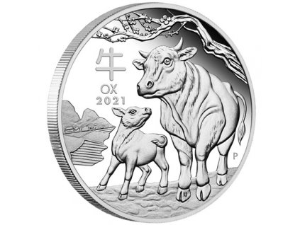 Silber Ochse 1oz PP 2021 VS side