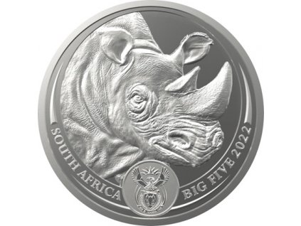 Investicni stribro Big FiveII nosorožec 2022 1oz