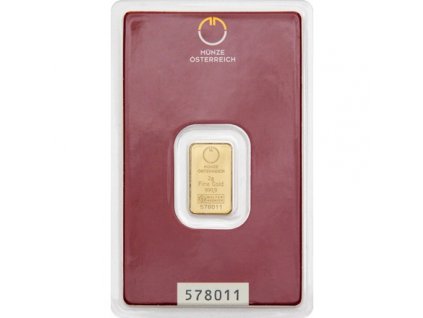 goldbarren muenze oesterreich 2g fronte