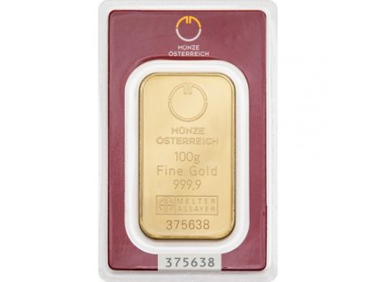 goldbarren muenze oesterreich 100g fronte