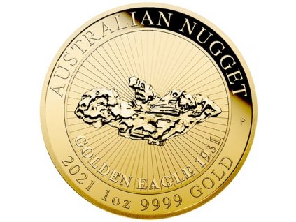 Investicni zlato Australian Nugget Golden Eagle 2021 1oz R
