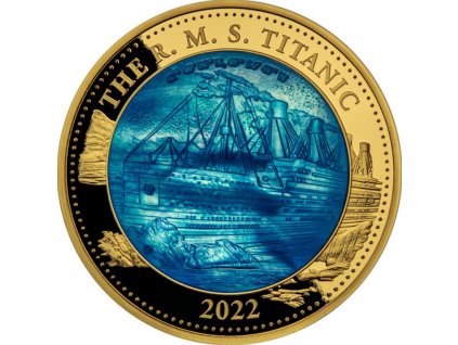 Investicni zlato 110.výročí Titanic 5oz Solomon island R