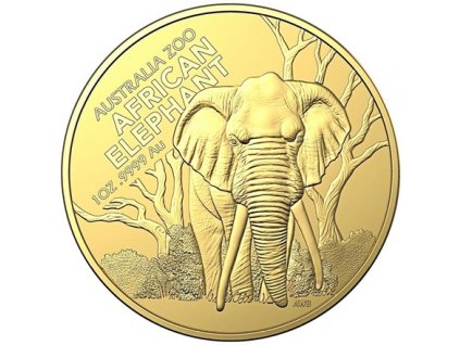 Investicni zlato Australia ZOO Slon Africky 1oz R