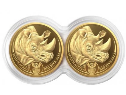 Investicni zlato Big Five Nosorožec 2022 2x025oz R
