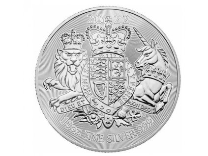 Investicni stribro Royal Arms 2022 10oz R
