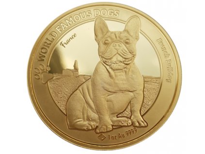 Investicni zlato World Famous Dog Buldog 2022 1oz R