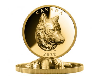 Investicni zlato Vlk RCM 2022 2oz Rside