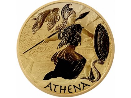 Investicni zlato Bohove Olympu Athena 1oz 2022 R