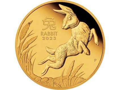 Investicni zlato rok králíka 0,25oz 2023 PM Proof R
