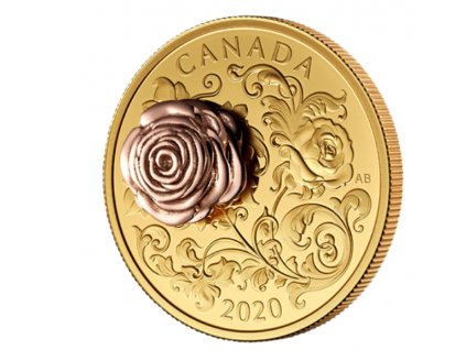 Investicni zlato Růže ElizabethII 2020 1oz R