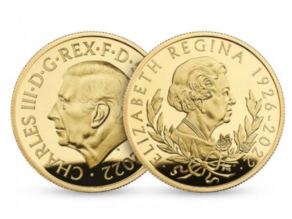 Investicni zlato Queen ElizabethII 2022 0,25oz
