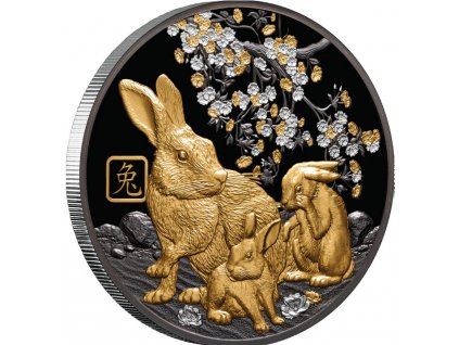 Investicni stribro rok králíka 5oz Solomon islands 2023 R