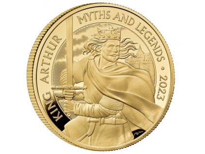 Investicni zlato King Arthur Myty Legendy 2023 PROOF R