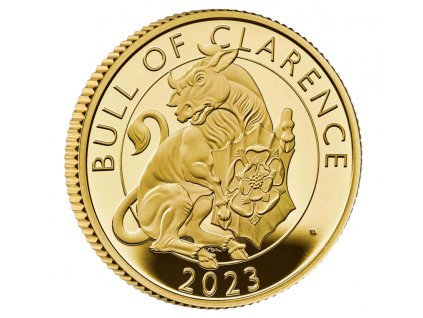 Investicni zlato Bull of Clarence Tudor Beasts Proof 0,25oz 2023 R