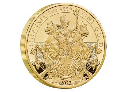 Investicni zlato Britannia 2023 5oz PP R