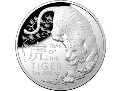 Investicni stribro rok tygra 2022 RAM 1oz R