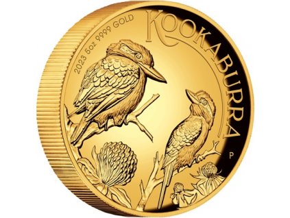 Investicni zlato Kookaburra 5oz 2023 R1