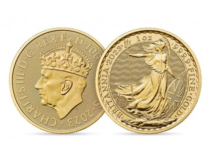 Investicni zlato Britannia korunovace 2023 1oz RL
