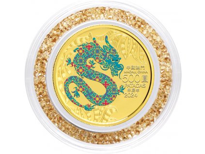 Investicni zlato Macao Lunar Drak 2024 0,5oz R