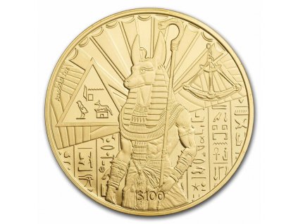 Investicni zlato Anubis Gods of Egypt Pobjoy 1oz 2023 R
