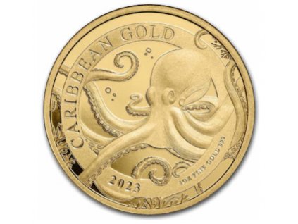 Investicni zlato Octopus 2023 Barbados 1oz R