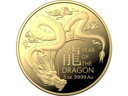 Investicni zlato Lunar dragon RAM 5oz 2024 R