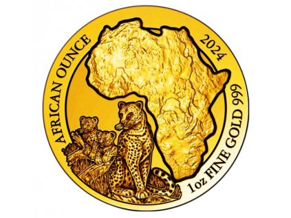 Investicni zlato Rwanda Leopard 2024 1oz R