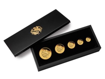 Investicni zlato Australia Sovereign 5coin 2024 etue