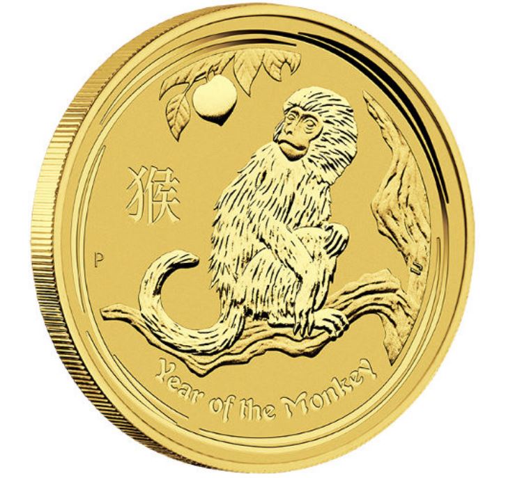 The Perth Mint 1 oz zlatá mince Gold Lunar II Rok Opice 2016 - Perth Mint