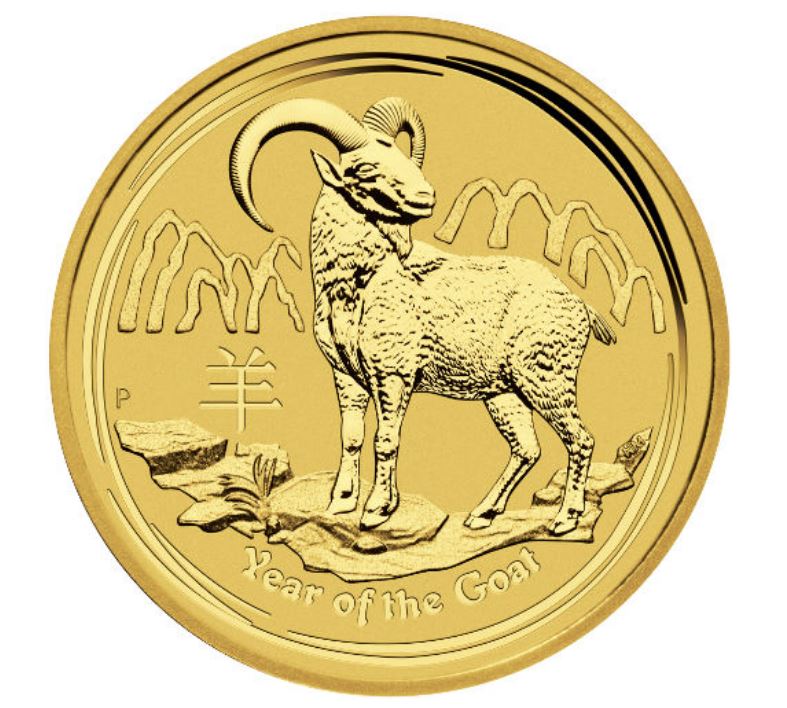 The Perth Mint 1 oz zlatá mince Gold Lunar II Rok Kozy 2015 - Perth Mint