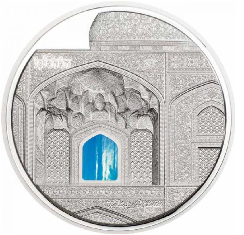 Stříbrná mince 3 oz Silver Tiffany Art - Isfahan 2020 Proof Antik Finish High Relief - CIT Coin Invest
